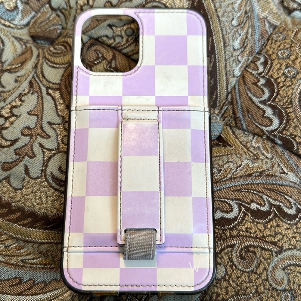 iPhone 12 Pro Max “Purple Checkered” Wallicase